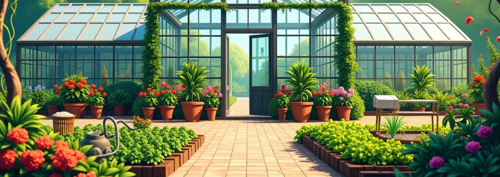 Invernadero de jardín